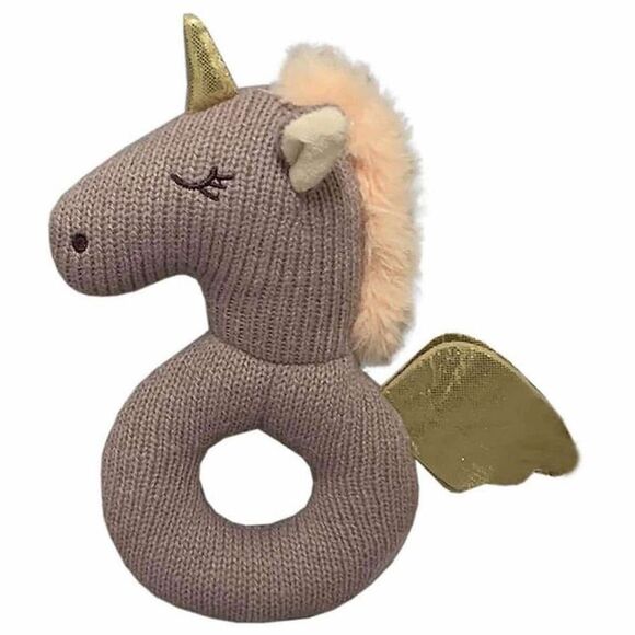 Moon & Stars Other - New Moon & Stars Sleeping Unicorn Pegasus Baby Rattle 738160 Ages0+ Infant Plush
